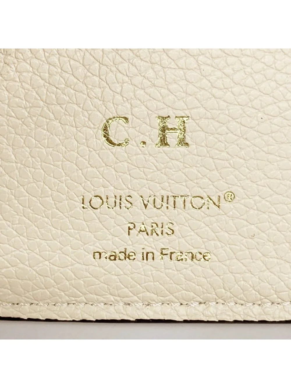 Louis Vuitton Trifold Wallet Monogram Empreinte Portefeuille Victorine Cream
